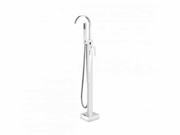 BATERIE CADA FREESTANDING MODERN II CROM, SET INSTALARE IN PARDOSEALA INCLUS